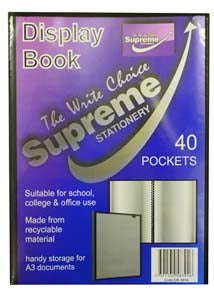 A3 Display Book 40 Pocket