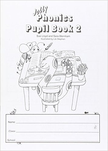 Jolly Phonics Pupil Book 2 Black and White Edition