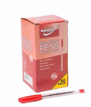 Ballpoint Pen Red (Box of 50)